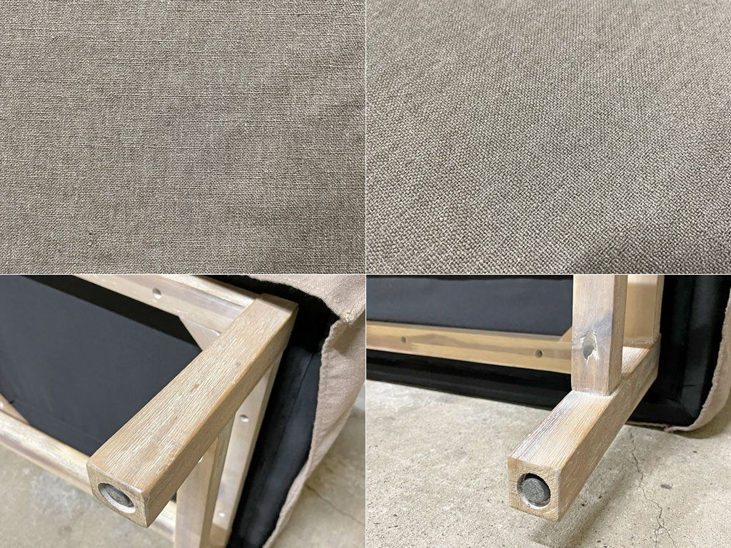 ウニコ unico マノア MANOA ベンチバックレスト アッシュブラウン W120cm カバーリング ソファタイプ 2シーター 定価¥71,500- 〓