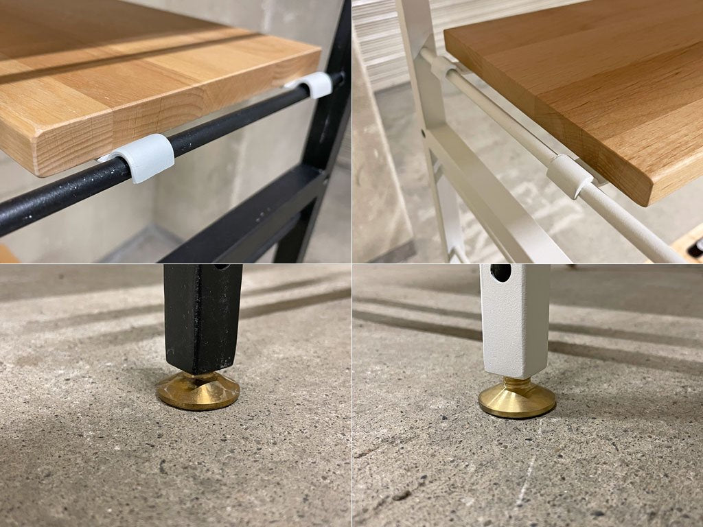 モモナチュラル Momo natural ユニットデスク UNIT BOARD アルダー材 STEEL PROP オーダーメイド 定価¥94,000相当 〓