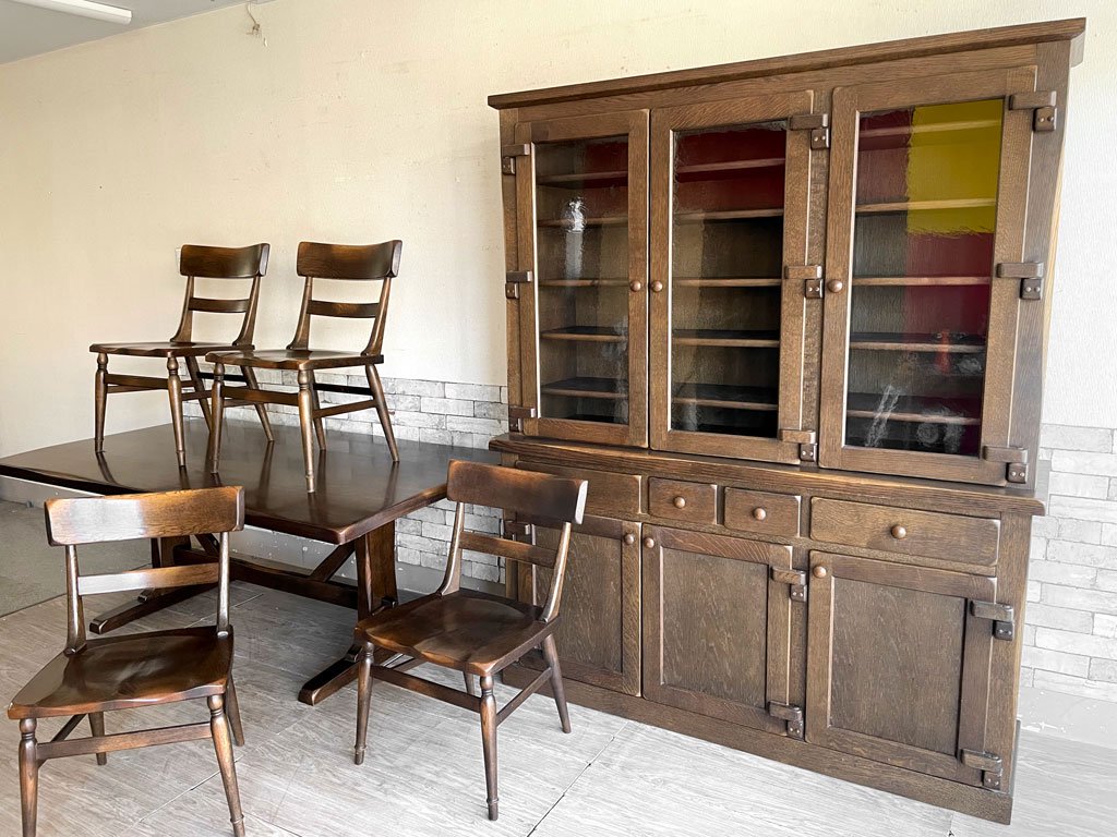 柏木工 KASHIWA ウィルダネス WILDERNESS ダイニングテーブル KT14H オーク無垢材 飛騨家具 定価¥341,000- ●