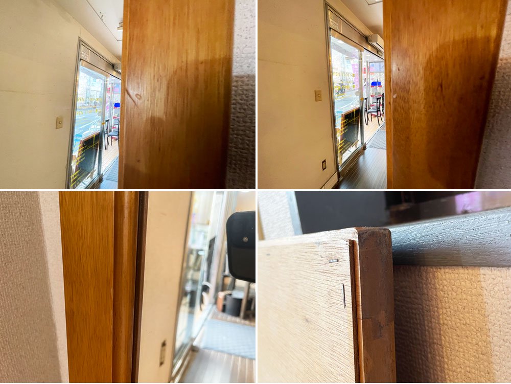 ナチュラルデザイン 木製フレーム スタンドミラー 大型ミラー 立て掛け式 90×180cm 姿見 鏡 店舗什器 ◎