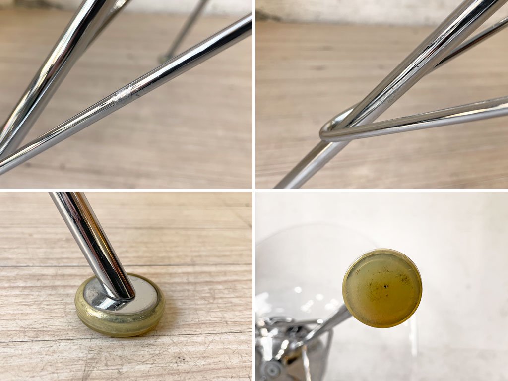 カルテル Kartell エロエス ERO S ダイニングチェア クリスタル 4本脚 フィリップ・スタルク スペースエイジ イタリア ★