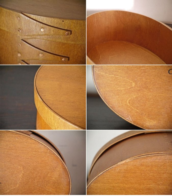 クラスター cruster シェーカーボックス Shaker Box オーバル W25cm ナチュラル 英国 シェーカー家具 ■