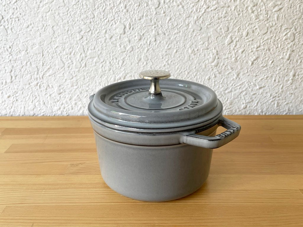 STAUB 両手鍋 16cm グレー