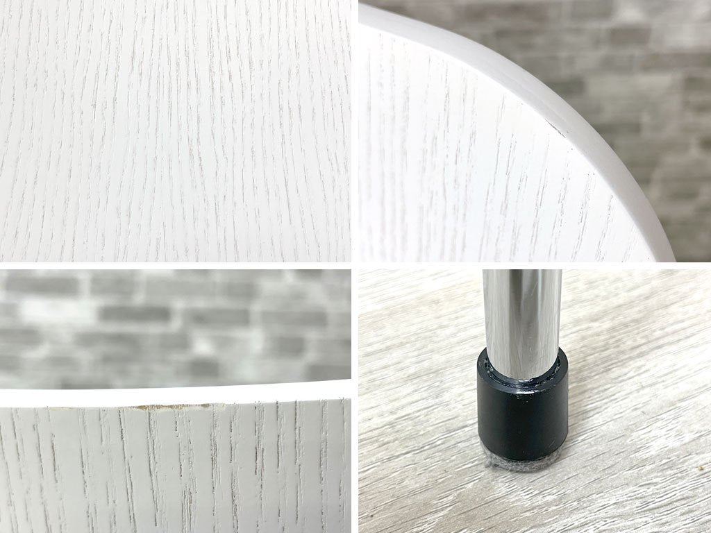 フリッツハンセン Fritz Hansen セブンチェア カラードアッシュ ホワイト アルネ・ヤコブセン Arne Jacobsen スタッキングチェア デンマーク 北欧家具 A ●