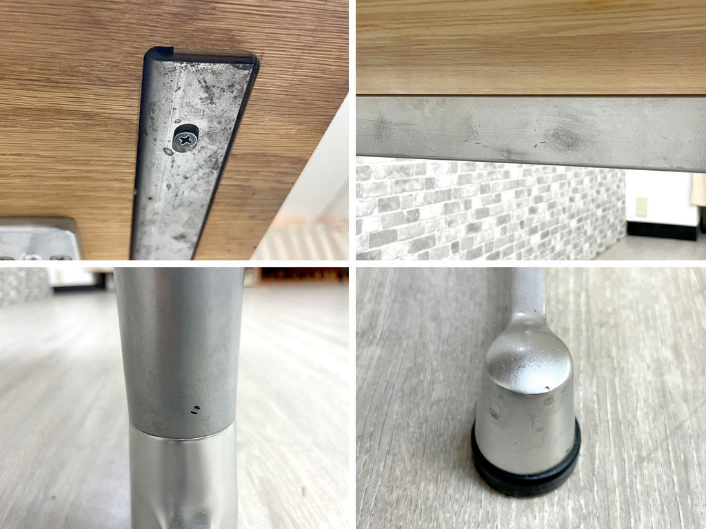 グリニッチ greeniche オリジナル カフェテーブル Cafe Table ダイニングテーブル オーク材 スチール ソファテーブル リビングダイニング 高さ66cm 定価¥79,200- ●