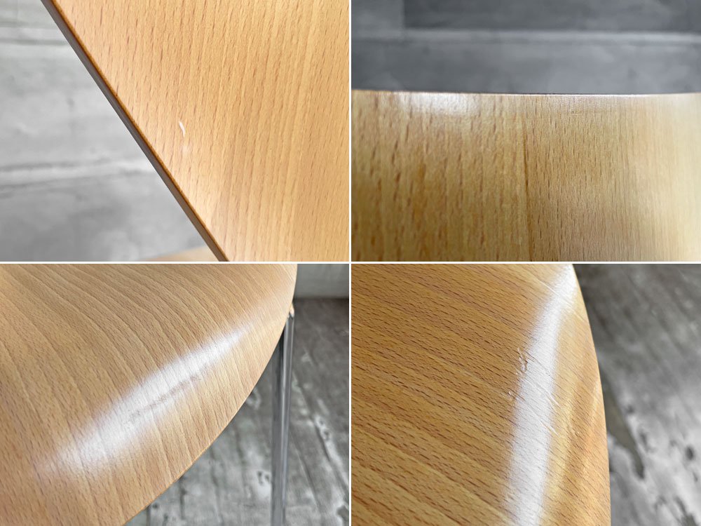 フリッツハンセン Fritz Hansen セブンチェア ダイニングチェア ナチュラルビーチ アルネ・ヤコブセン Arne Jacobsen デンマーク 北欧家具 ♪