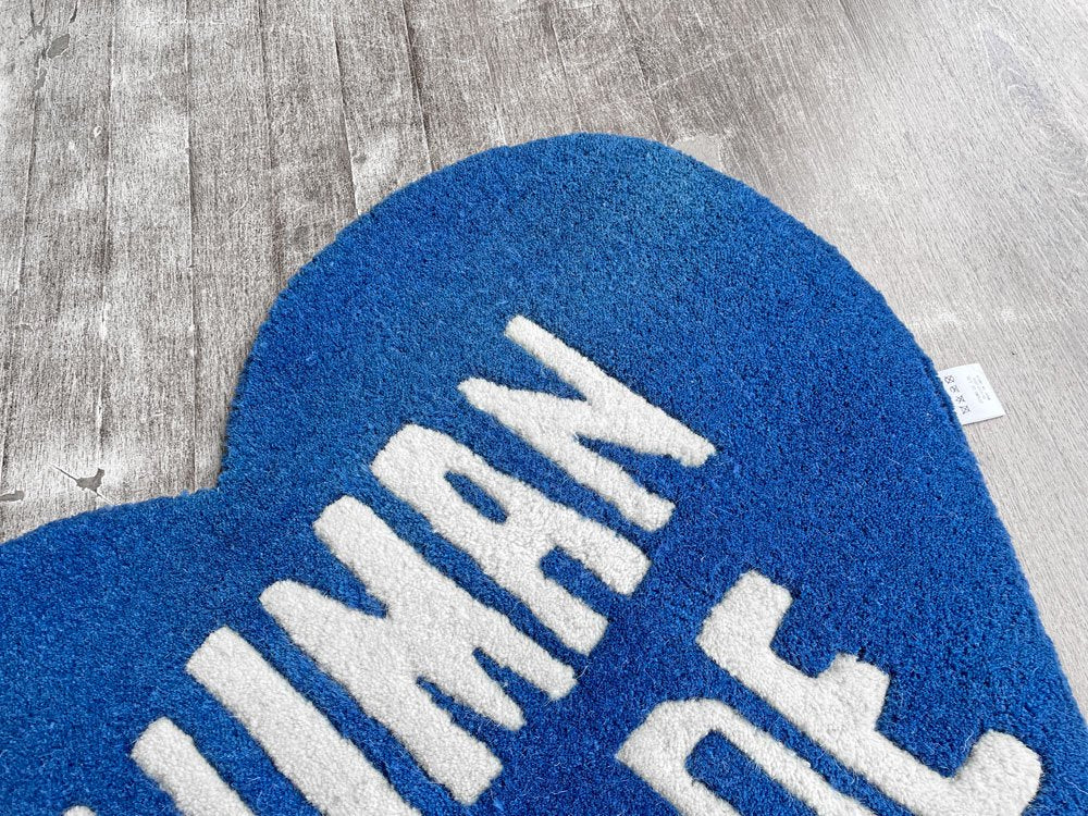 ヒューマンメイド HUMAN MADE ハートラグ small ブルー ♪