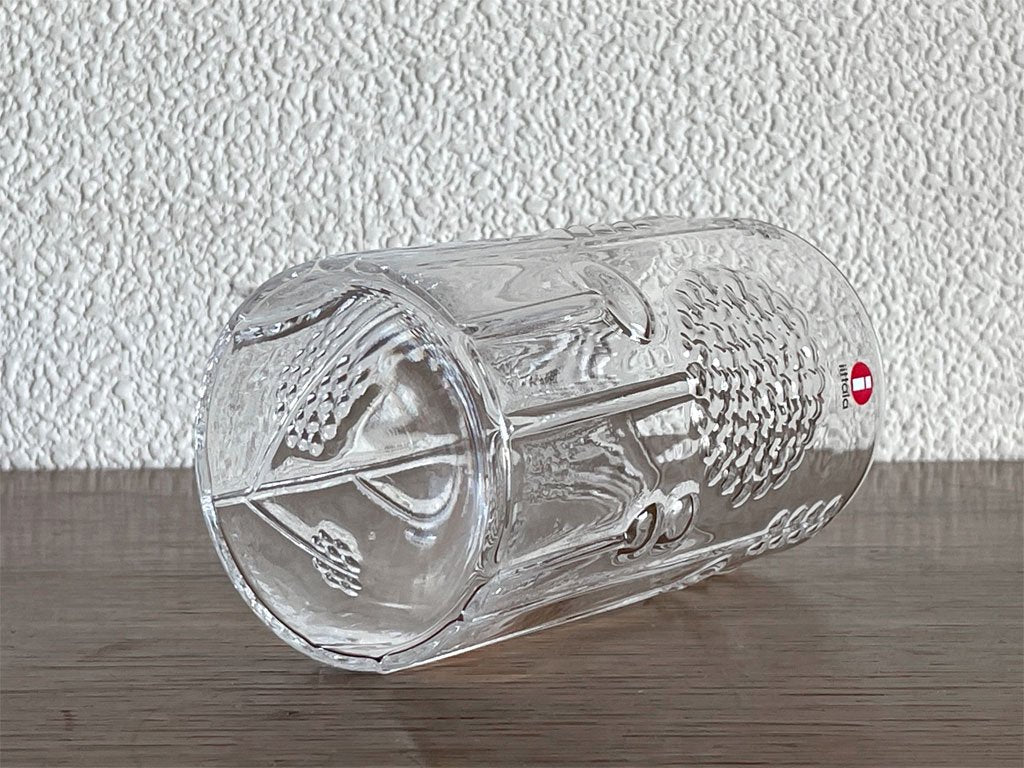 イッタラ iittala フローラ Flora タンブラー グラス クリア オイバ・トイッカ Oiva Toikka フィンランド 北欧食器 ◇