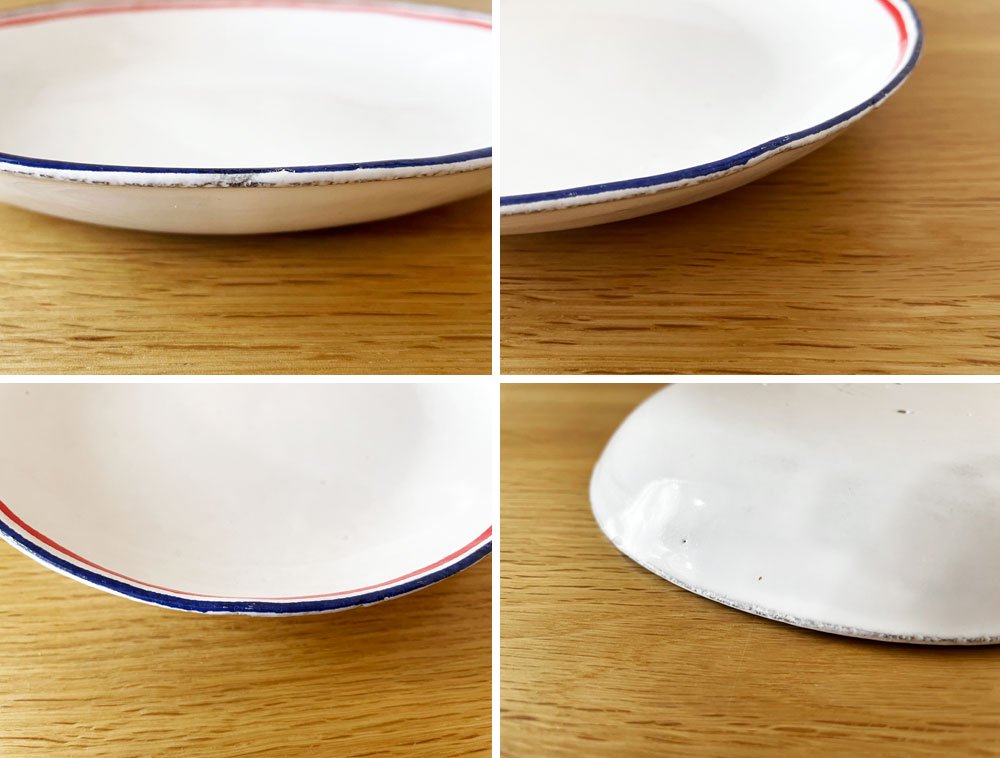 アスティエ・ド・ヴィラット ASTIER de VILLATTE トリコロール TRICOLORE スーププレート 19cm コミューンドゥパリ フランス 定価¥16,500- ◎