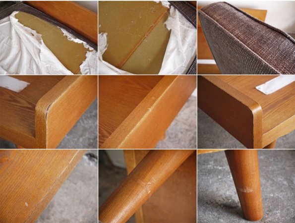 ウニコ unico アルベロ ALBERO カバーリングソファ 2シーター チークカラー ブラウン ファブリック 北欧ビンテージスタイル ■