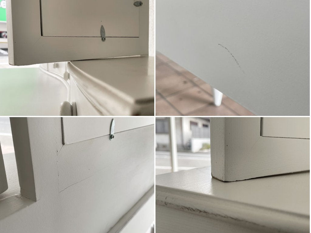 カントリーコーナー Country Corner ロマンスコレクション ドレッサー デスク & 三面鏡 ホワイトペイント フレンチカントリー 青山キノ kino 取扱い 定価225,500円 ◇