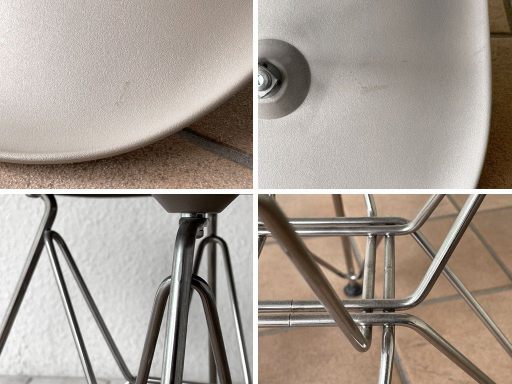 ハーマンミラー Herman Miller サイドシェルチェア エッフェルベース DSR スパロー ポリプロピレン製 C&Rイームズ ミッドセンチュリー A ◇