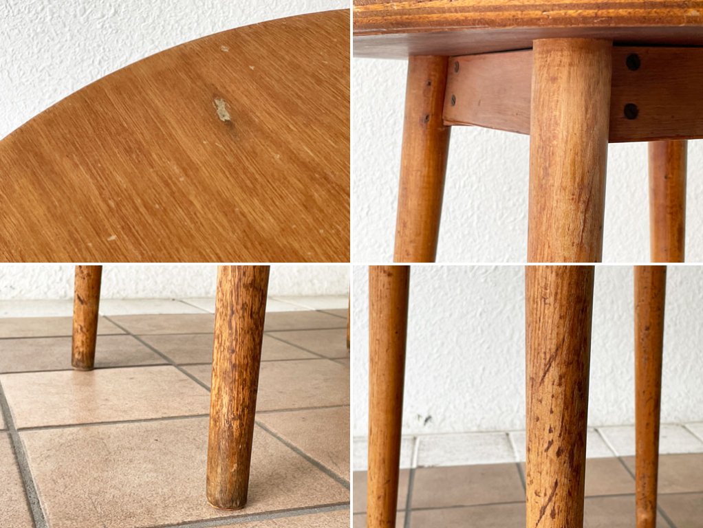 ジャパンビンテージ Japan Vintage カフェテーブル ラウンド 古家具 古道具 レトロ ◇