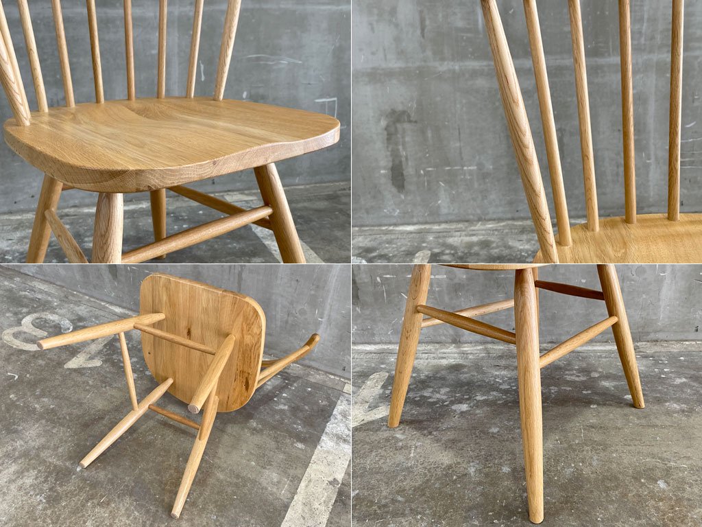 アデペシュ a.depeche ハーフラウンドチェア Half round chair オーク材 座繰りシート ナチュラルモダン スポークバック チェア 北欧デザイン 〓