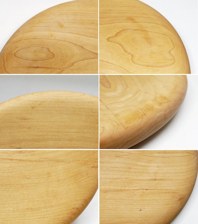 盛永省治 Shoji.M ファットプレート Fat Plate メープル材 Φ28cm 蜜蝋ワックス仕上げ 木の器 現代作家 ●