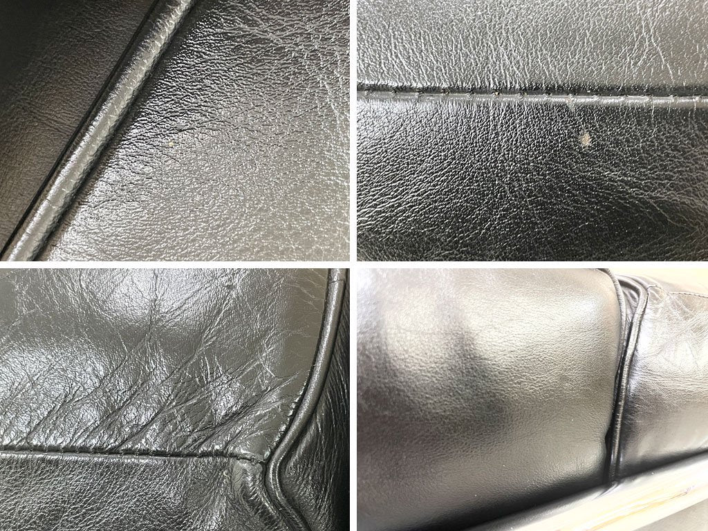 カッシーナ Cassina LC2 ソファ 1シーター 本革 ブラック ル・コルビュジェ ピエール・ジャンヌレ シャルロット・ペリアン デザイン 参考価格 約100万円 ●