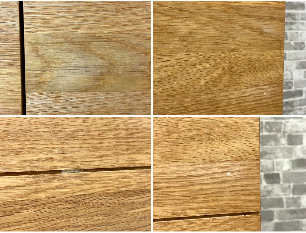 ウニコ unico ヒュッテ HUTTE キッチンボード レンジボード オーク無垢材 メラミン化粧板 W80cm ナチュラルデザイン 廃番 定価¥113,400- ●