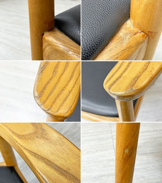 ザ・チェア The Chair リブロダクト品 アッシュ材 PVCレザー ハンス・J・ウェグナー Hans・J・Wegner ●