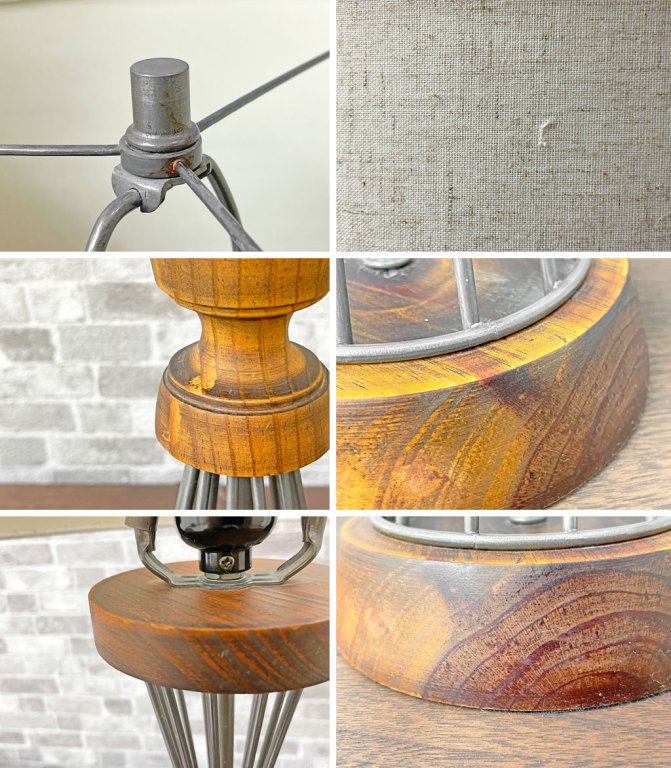 アクメファニチャー ACME Furniture ベゼル BETHEL LAMP Lサイズ テーブルランプ オーク材 アイアン USビンテージスタイル 定価¥27,500- ●