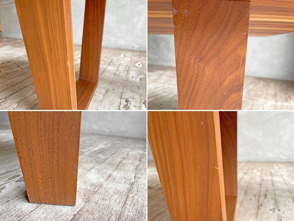 レグナテック LEGNATEC ソルコ リビングテーブル 無垢ウォールナット集成材 ローテーブル ♪