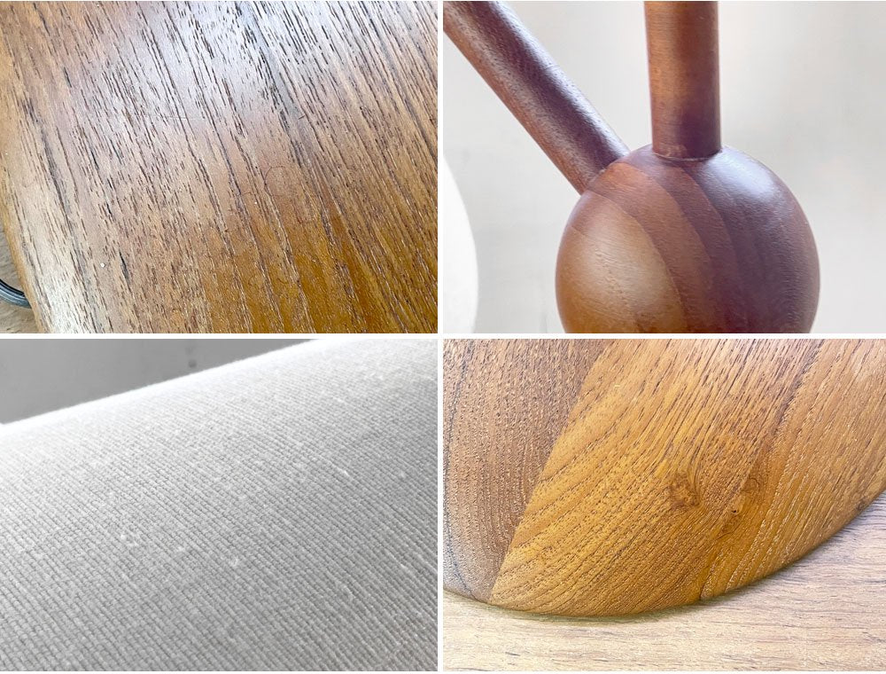 デューロン dyrlund チーク無垢材 ビンテージ スタンドライト フロアライト 北欧照明 デンマーク ●