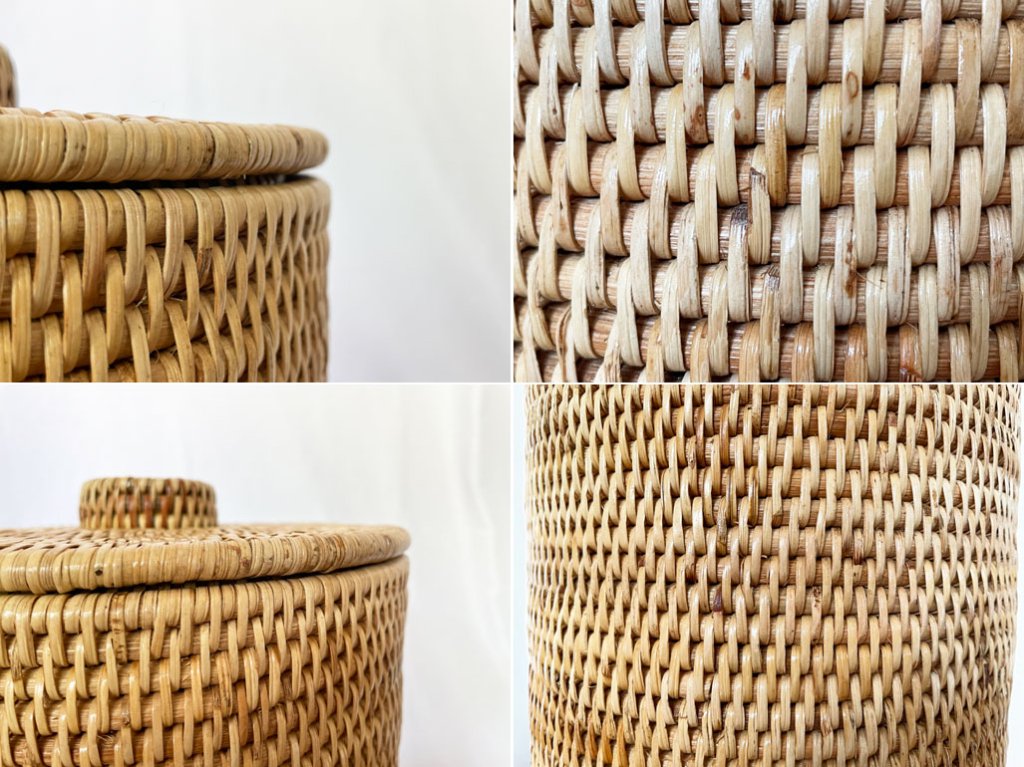 バオルジィ BAOLGI ダストボックス ゴミ箱 小物入れ 収納 蓋付き ラタン カッシーナイクスシー Cassina IXC.取扱い ◇