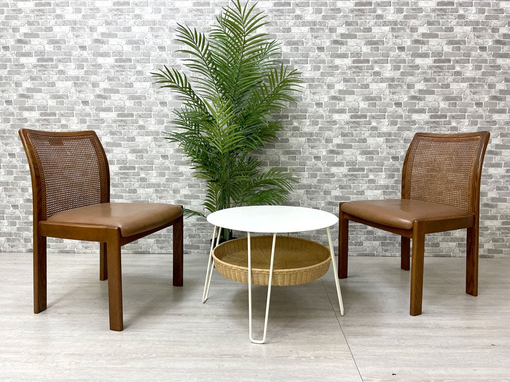 イデー IDEE ワラビー ローテーブル WALLABY LOW TABLE ラウンド ホワイト ラタン 定価¥44,000- ●