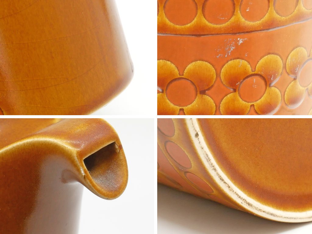 ホーンジー HORNSEA サフラン SAFFRON ティーポット 英国 UKビンテージ ●