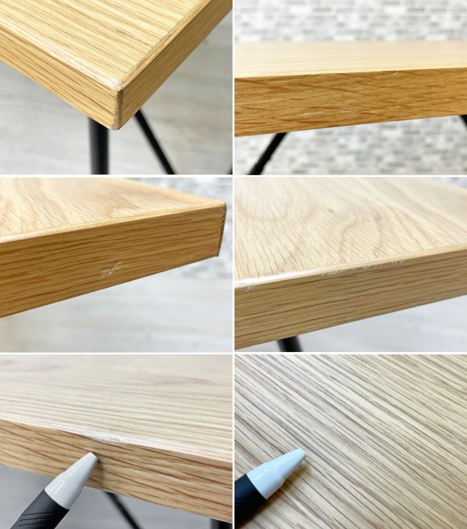 無印良品 MUJI 折りたたみテーブル ダイニングテーブル オーク材 × スチール脚 W120cm フォールディング ナチュラル シンプルデザイン 定価¥25,900- ●