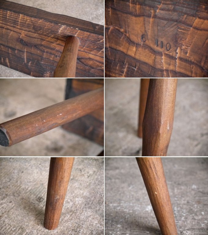 クラフトファニチャー Craft furniture 無垢材ベンチ W102cm ディスプレイラック コンソール プリミティブ ■