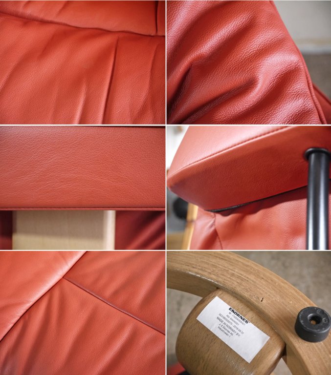 エコーネス EKORNES ストレスレスチェア Stressless レノ RENO リクライニングチェア オットマンセット Mサイズ レザー ヘナ 北欧 ノルウェー ■