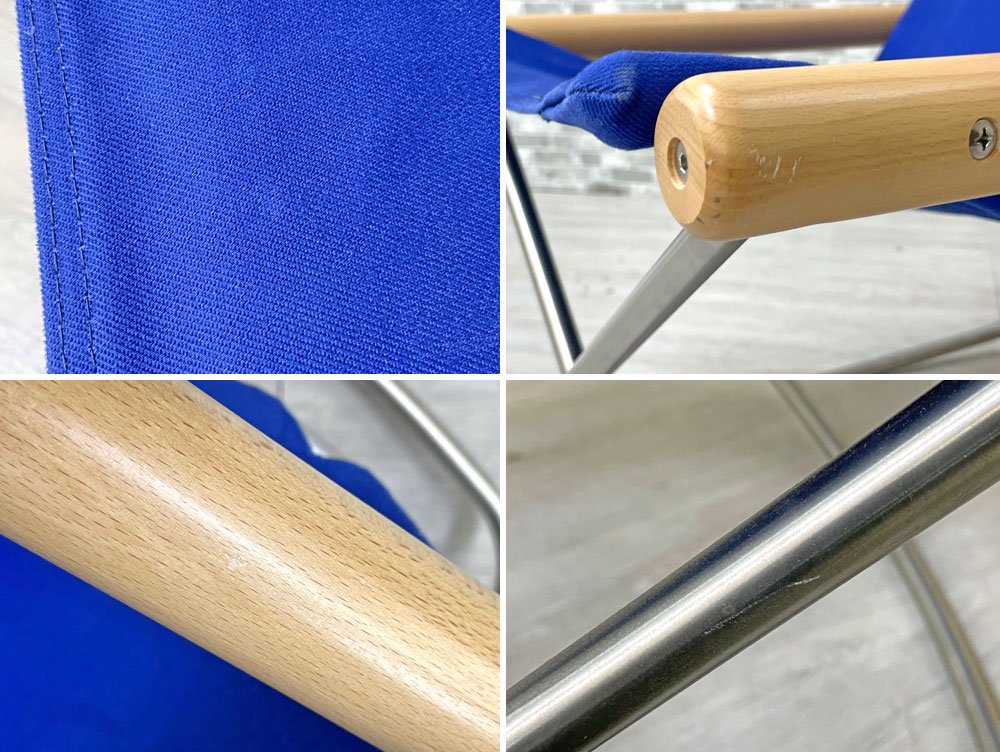 ニーチェア エックス Ny chair X rocking フォールディングチェア ロッキング ブルー ナチュラル 新居猛 MoMA 藤栄 FUJIEI ●
