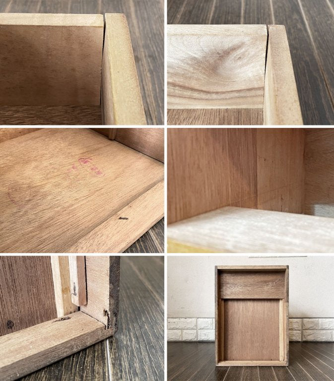 ジャパンビンテージ Japan Vintage 小引き出し 2段 W26cm 木味 古家具 昭和レトロ ◎