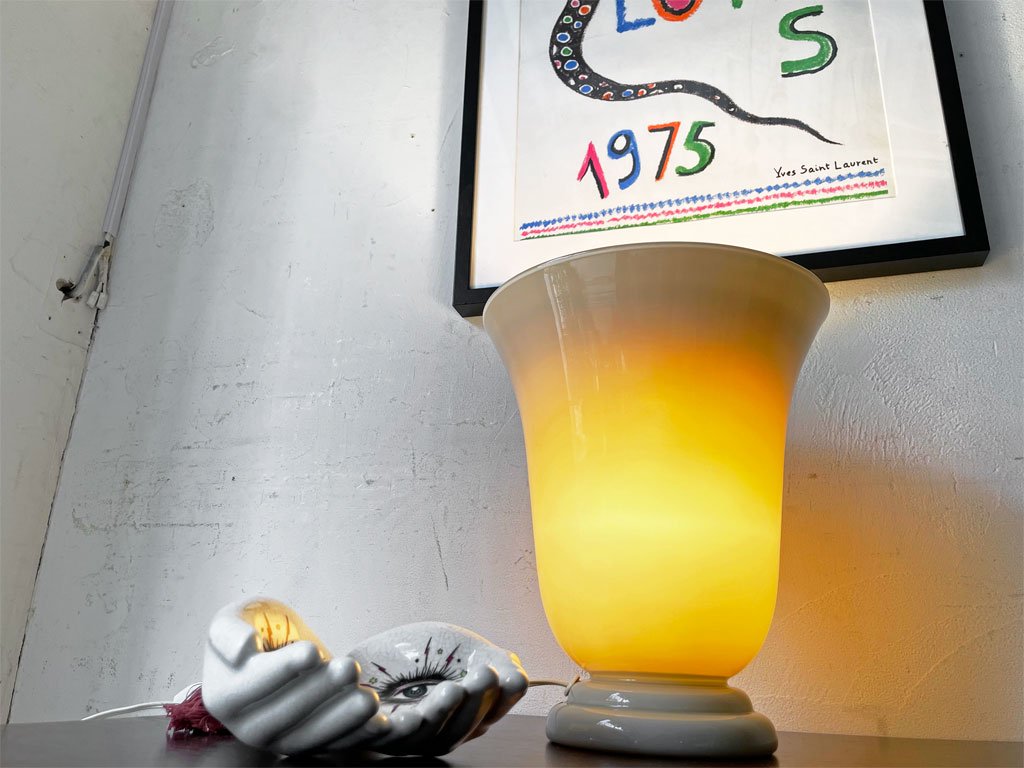 シーブイブイヴィアンナ CVV Vianna トーチャーランプ Torchiere Lamp ビンテージ フロアランプ ガラス フランス ミッドセンチュリーモダン ★