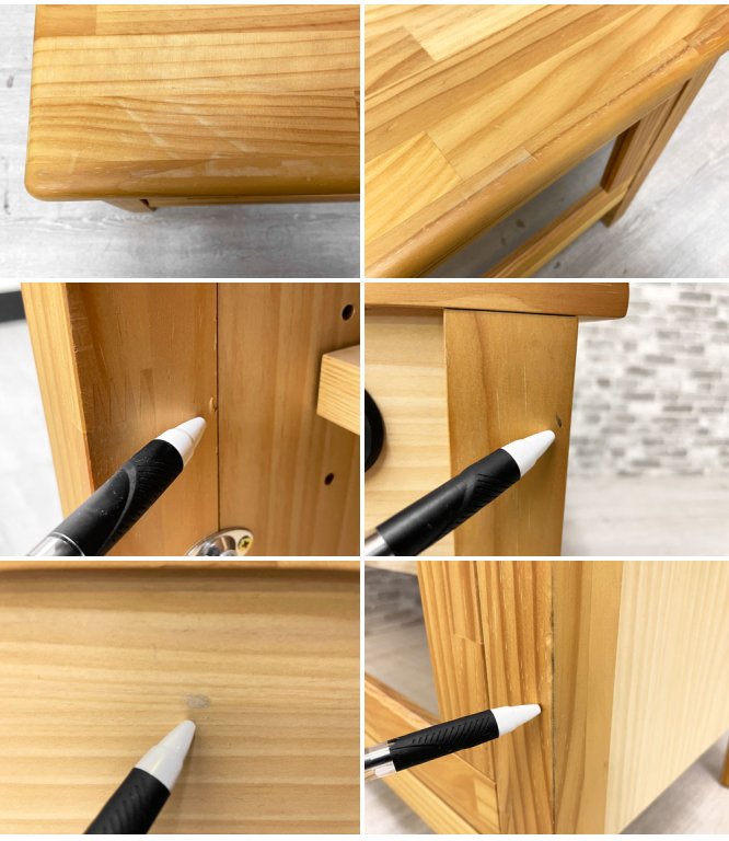 モモナチュラル MOMO Natural ココ COCO TVボード AVボード パイン材 W90cm 廃番 参考価格¥33,600- ●