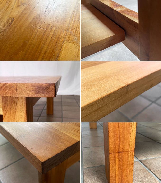 ウニコ unico ブレス BREATH シリーズ ローテーブル チーク無垢材 センターテーブル コーヒーテーブル リビングテーブル W95? 廃番 ◇