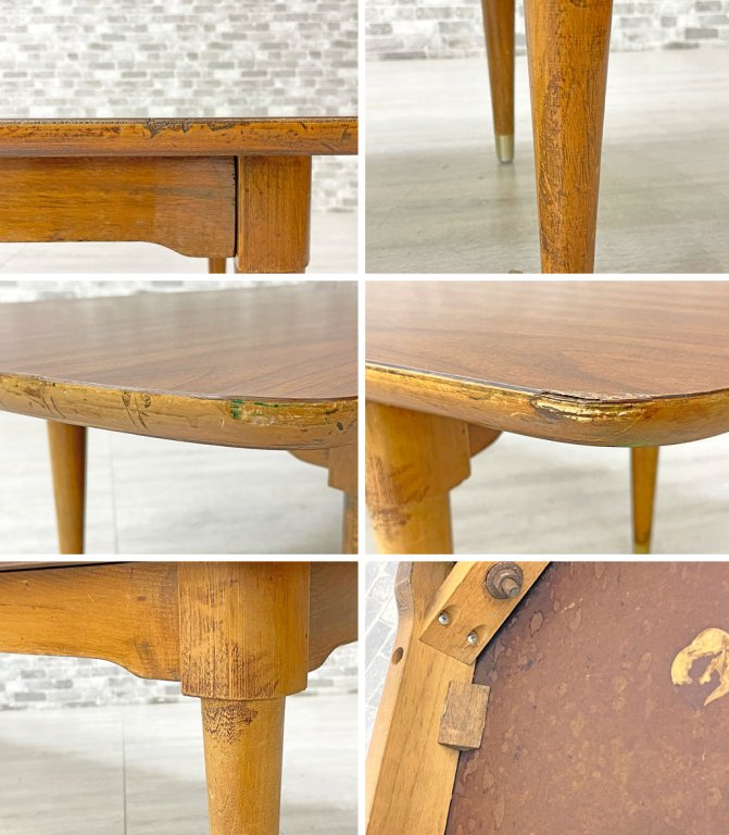 バートンファニチャー BARTON FURNITURE ローテーブル コーヒーテーブル デコラトップ USビンテージ ミッドセンチュリー 軍モノ ●