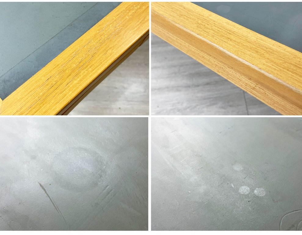 マグナスオルセン Magnus Olesen ダイニングテーブル デスク リノリウム × ビーチ材 W150×D75cm R・ティエセン&J・ソーレンセン 北欧 デンマーク ●