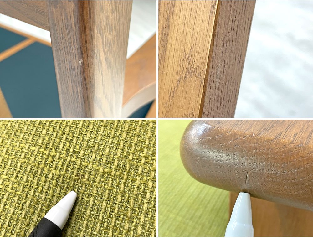 ウニコ unico ヴィスカ VISKA 3シーターソファ カバーリング オーク材 ウォールナットカラー グリーン色ファブリック 北欧スタイル 受注生産品 定価¥179,300- ●