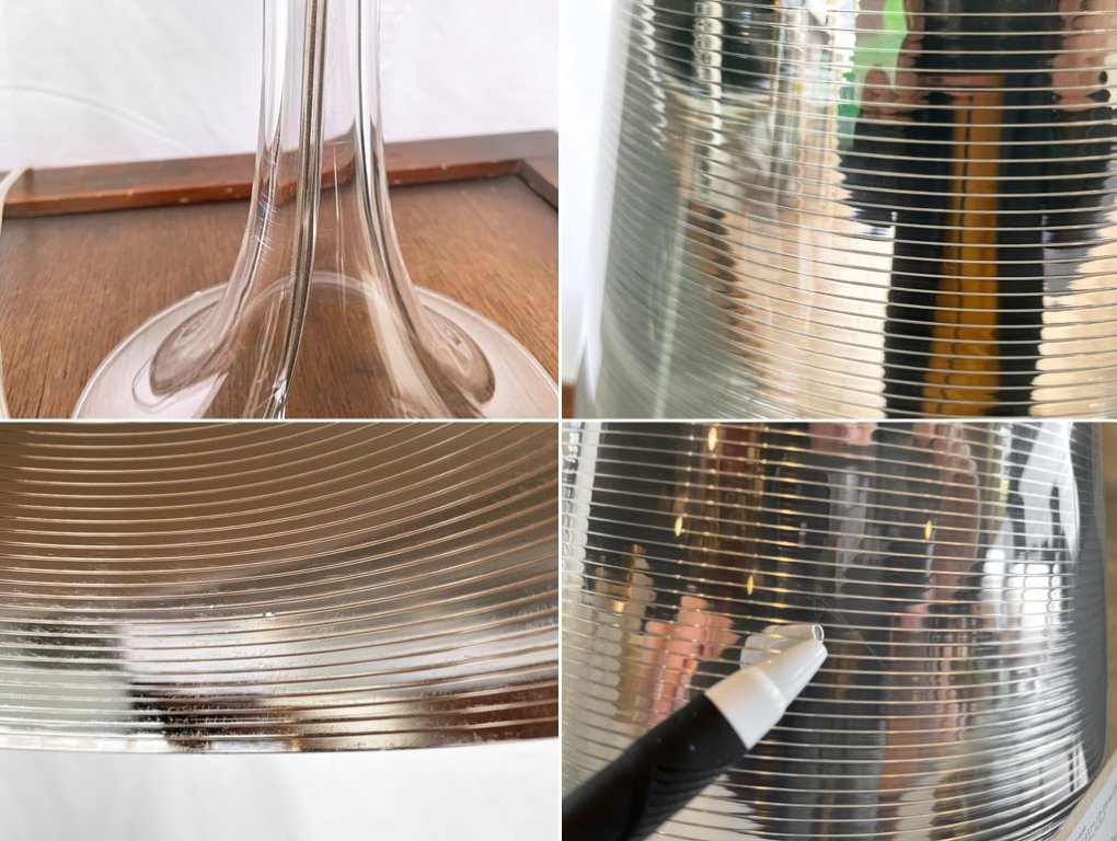 フロス FLOS ミスケー Miss K クリア テーブルランプ デスクライト 照明 フィリップスタルク Philippe Stark 調光機能付 イタリア 定価61,600円 ◇