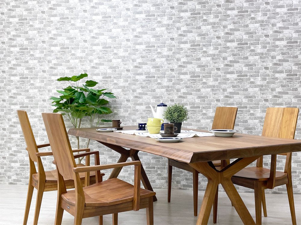 カリモク karimoku ウォールナット無垢材 ダイニングチェア アームチェア CU4590 ナチュラルモダン 国産家具 定価:77,880円 A ●