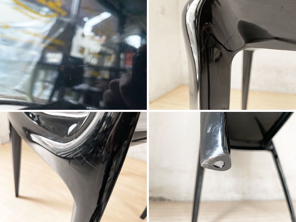 ヘラー Heller ベリーニチェア Bellini Chair ダイニングチェア スタッキングチェア ブラック マリオ・ベリーニ アメリカ製 モダンデザイン 2脚セット ★