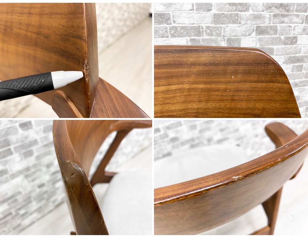 ケユカ KEYUCA カッセル kassel ダイニングチェア ウォールナット ハーフアーム A ●