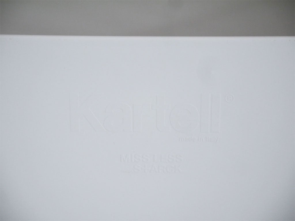 カルテル Kartell ミスレス MISS LESS ダイニングチェア ホワイト × クリスタル フィリップ・スタルク A ■
