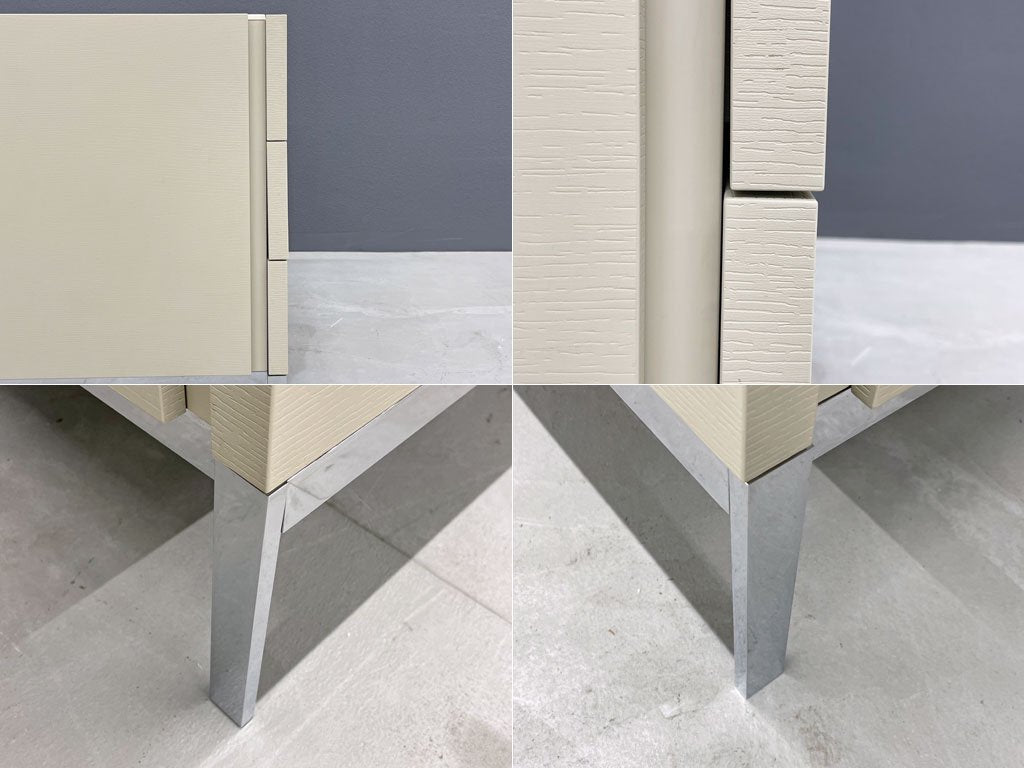 モルテーニ Moltini&C 606 ガラストップ 3dr チェスト ロドルフォ・ドルドーニ Rodolfo Dordoni イタリアンモダンデザイン 定価521,000円 〓