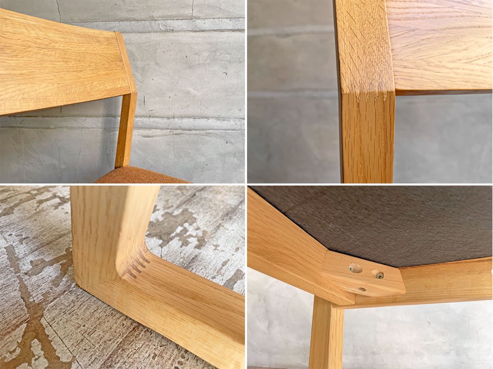 カリモク karimoku ハル HARU 食堂椅子 CB3305 アームレスダイニングチェア ナラ材 張座 タープ オレンジ 定価\55,440- A♪