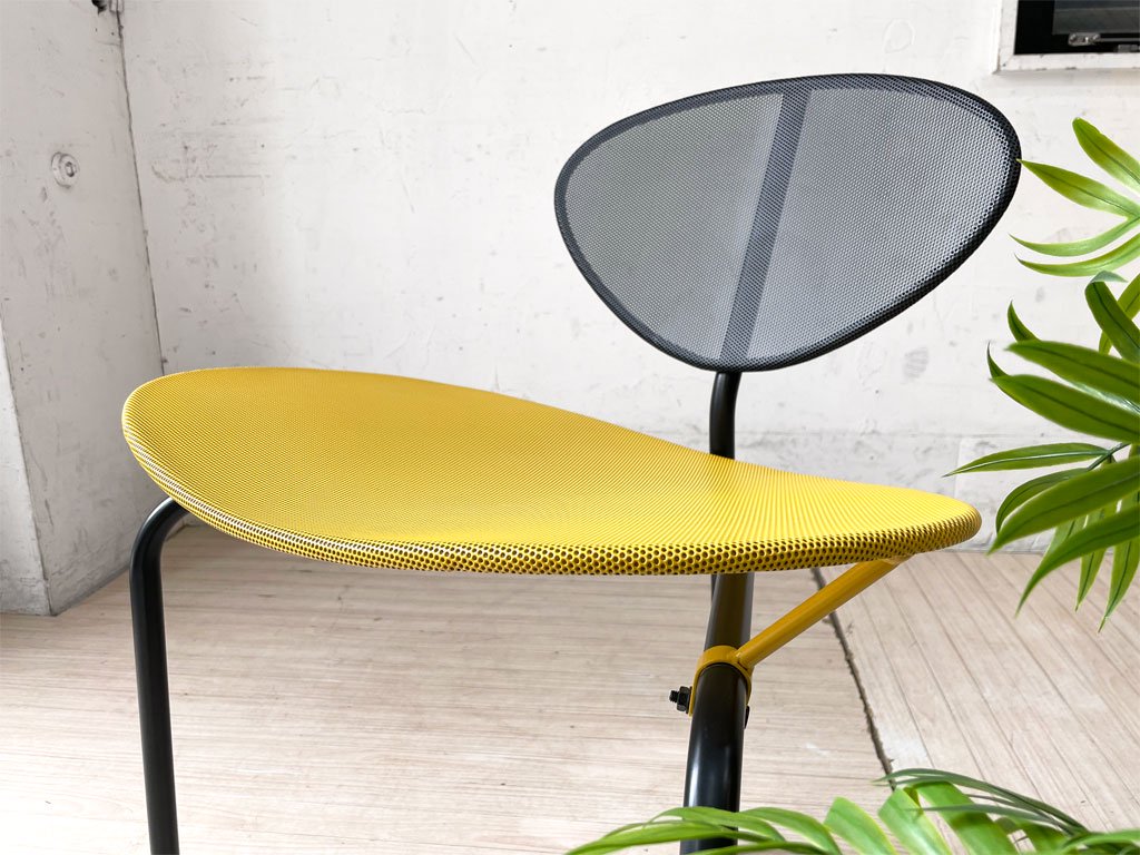 グビ GUBI ナガサキチェア Nagasaki Chair ダイニングチェア イエロー×ブラック マシュー・マテゴ Mathieu Mategot 復刻品 デンマーク ★