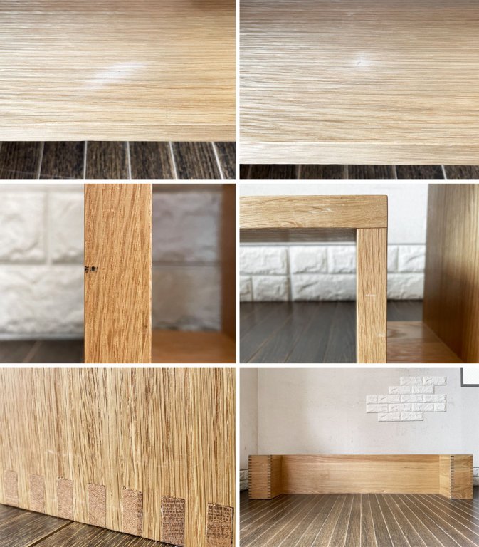 アボード abode ショージ SHOJI オケージョナルテーブル ラージ Occasional Table Large ローテーブル AVボード W140cm オーク材 定価¥82,500- ◎