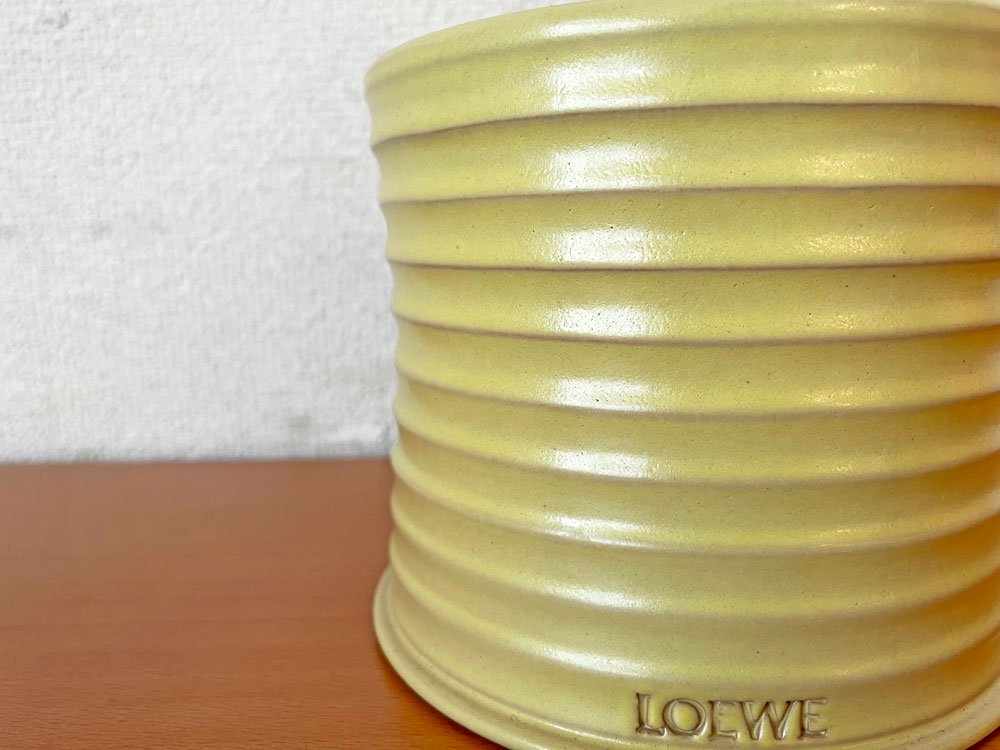 ロエベ LOEWE ハニーサックル キャンドル ホームフレグランス 610g ミディアムサイズ イエロー スペイン 未使用品 ◎