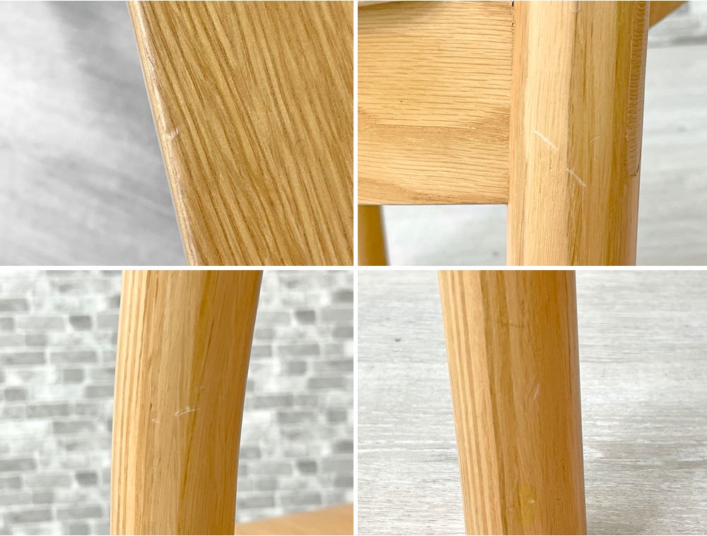 無印良品 MUJI リアルファニチャー REAL FURNITURE オーク材 ダイニングチェア スタッキング B ●